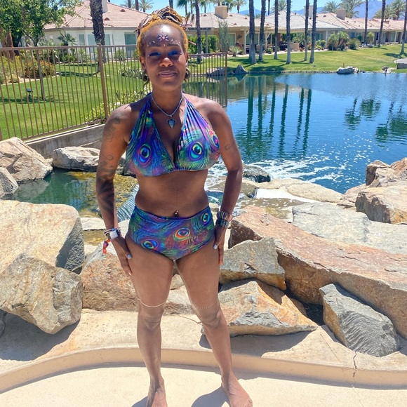 Peacock 3 piece festival set - Picture 6 of 15